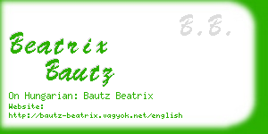 beatrix bautz business card